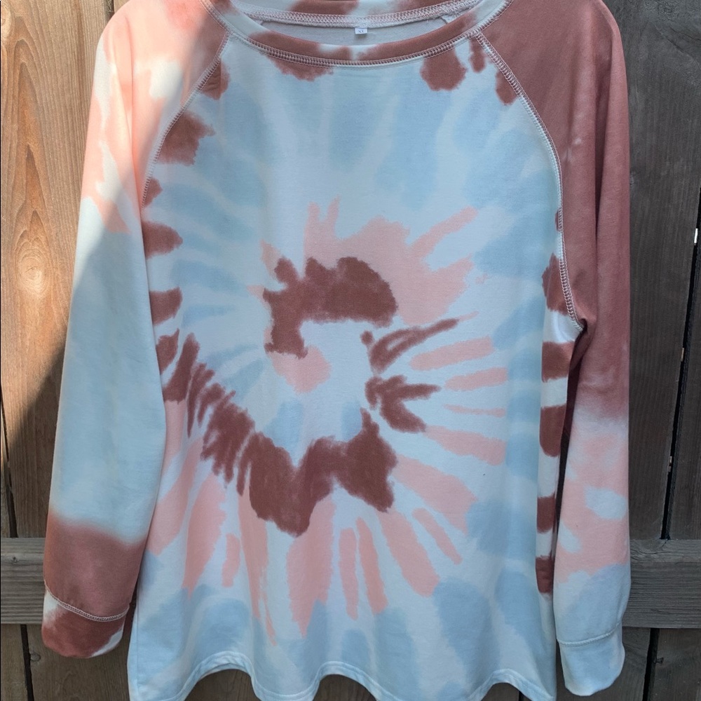 Cute Tye dye French Terry Sweatshirt!